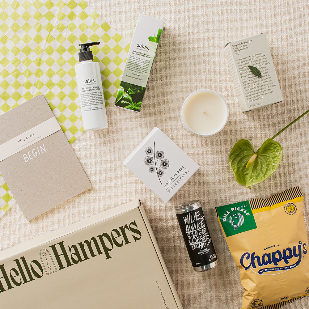 Staff Corporate Gift Hampers | Welcome new staff corporate gift basket | Corporate gift delivery Australia | personalised corporate hampers | Same day corporate hamper delivery Melbourne