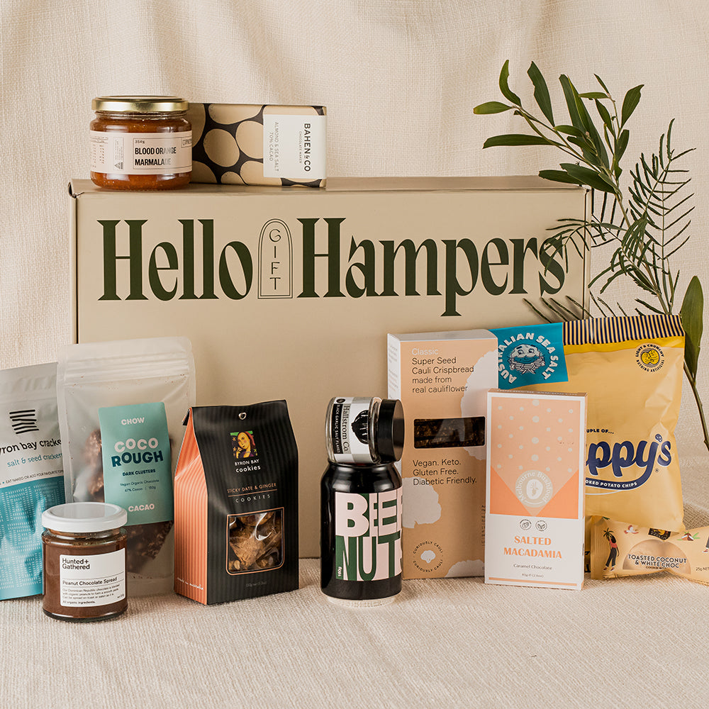 Gourmet Small Batch Food Gift Hampers Australia | Hello Gift Hampers Australia | Australia's Best Gift Hampers | Send a Gift Basket in Australia | Corporate Gift Hampers Australia