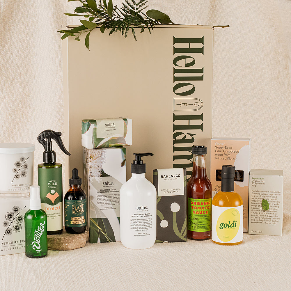 Earth Friendly Sustainable Gift Hampers - Plant Lover, Vegan friendly Gift Hamper | Hello Gift Hampers Australia