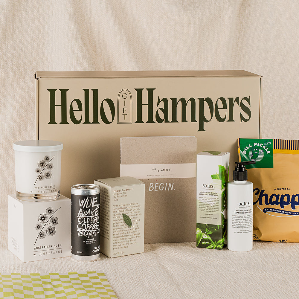 Corporate Gift Hamper | Welcome to the team gift | new employee working from home gift hamper | Hello Gift Hampers Australia